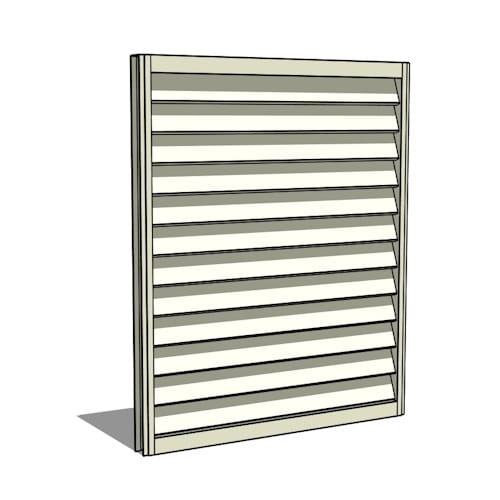 preview of PalmSHIELD Elite: Louvered Composite Panel