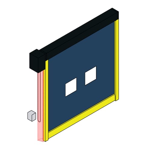 ADV-Xtreme 880 - Flexible Bottom Interior High Speed Fabric Door