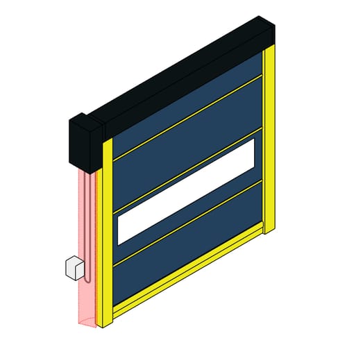 ADV-Xtreme 882 - Strutted Interior High Speed Fabric Door
