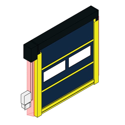 ADV-Xtreme 884 -  Strutted Exterior Heavy-duty High Speed Fabric Door