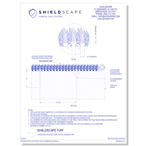 Landscape Architect Application: Cross Section