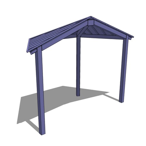 Steel Structure: Houston Amphitheater – Four Sided Park Shelter