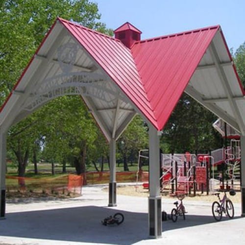 Crossing – Square Shelter With Intersecting Gable Roofs preview 4