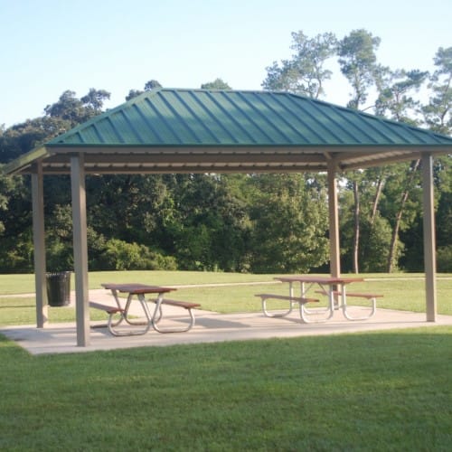 Hip Roof – Rectangle Picnic Table Ramada preview 1