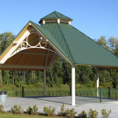 Grand Haven Hexagon – Six Sided Gable Roof Park Shelter preview 2