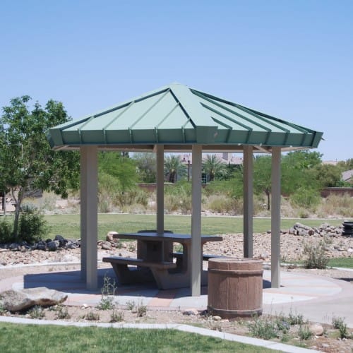 Hexagon – Six Sided Hip Roof Park Shelter preview 4