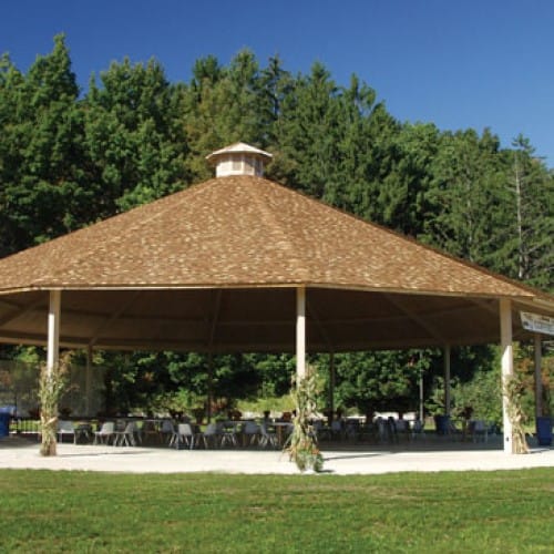 Pavilion – Twelve Sided Shelter, Hip Roof