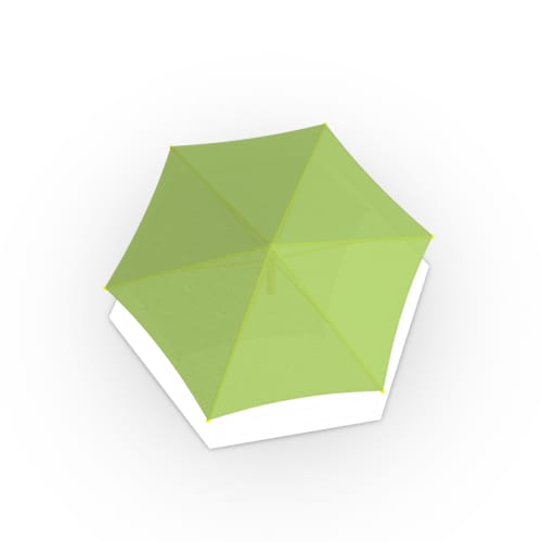 Single Post Hexagon Umbrella preview 2