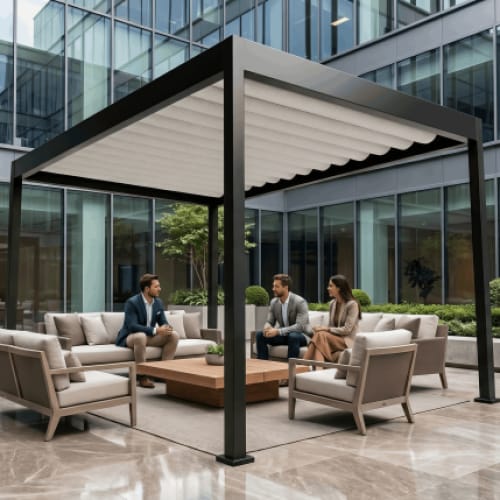 R-WEAVE™ Retractable Fabric Pergola preview 2