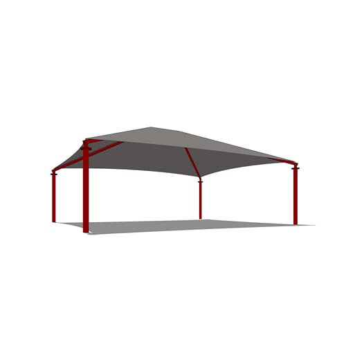 Rectangle Shade System - Mega Span 25' x 30'