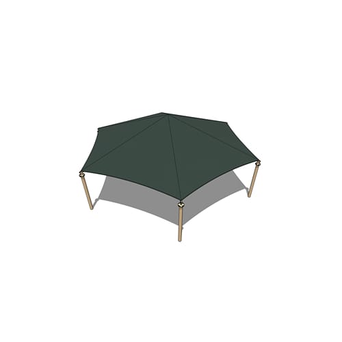 Hexagon Shade System - 50'