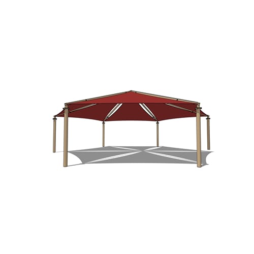 Multi-Panel Shade System - Hexagon 50'