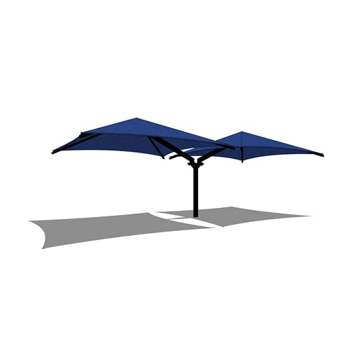 Double Offset Single Post Pyramid  - 15' x 31'