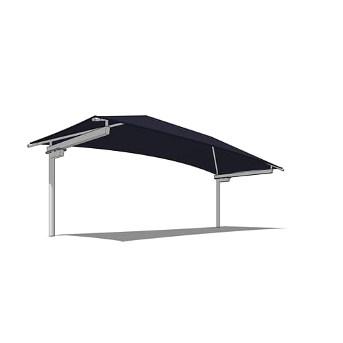Offset T-Cantilever Shade System - 10' x 30'
