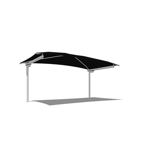 Offset T-Cantilever Shade System - 12' x 25'