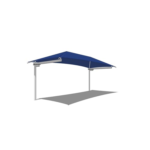 Offset T-Cantilever Shade System - 12' x 30'