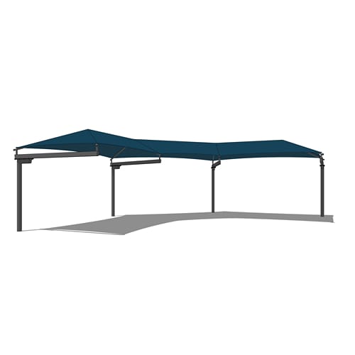 Wrap-Around Cantilever Shade System - 12' x 60'