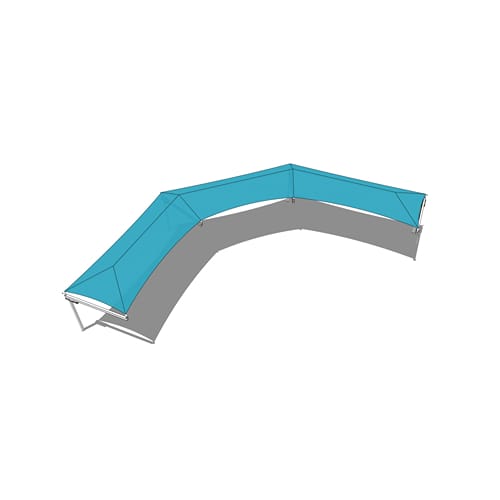 Wrap-Around Cantilever Shade System - 12' x 90'