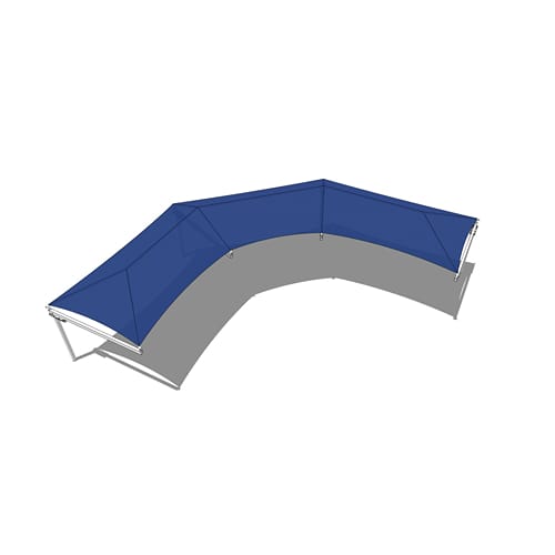 Wrap-Around Cantilever Shade System - 14' x 75'