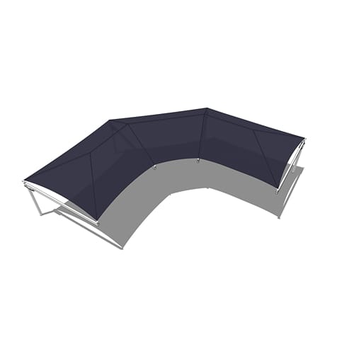 Wrap-Around Cantilever Shade System - 19' x 75'
