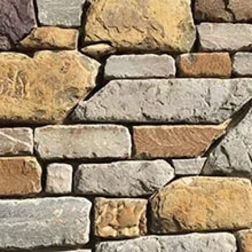 Building Stone: Blue Brown Wister Tumbled