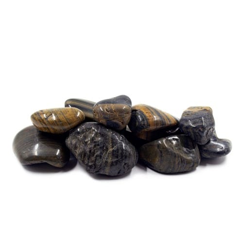 Decorative Rock: Polished Striped Pebbles