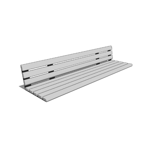 Flinders 79" Timber Backed Bench (FLNT1-4)