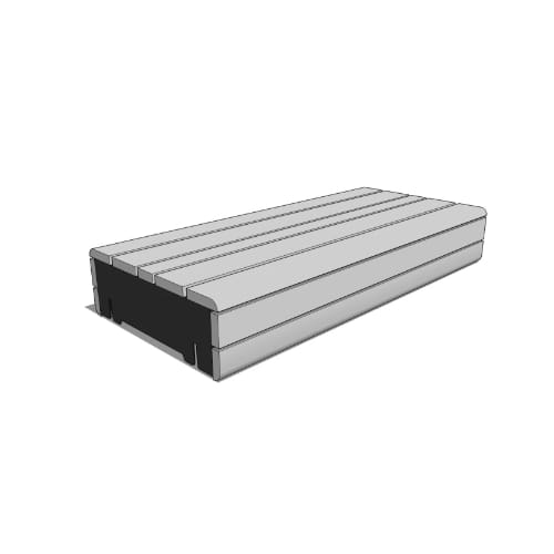 Drape Timber 61" Backless Platform Bench - End-to-End Slats (DRPT3-1-3)