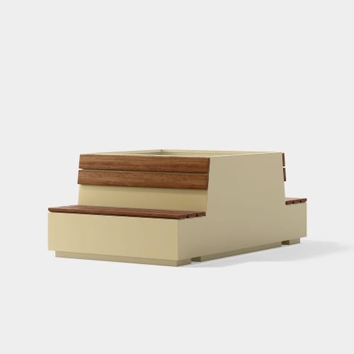 Kingston Large Double Backed Planter Bench