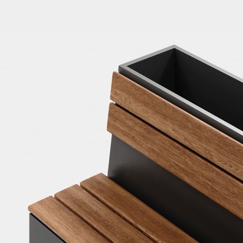 Kingston Backed Planter Bench  preview 3