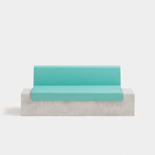 Drape Metal Backed Bench preview 2