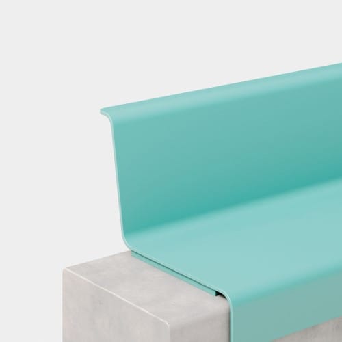 Drape Metal Backed Bench preview 3