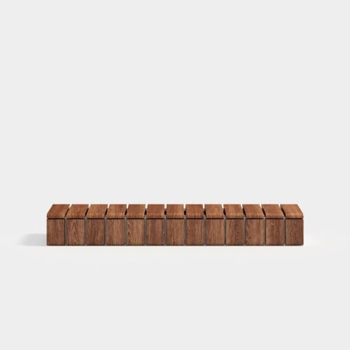 Drape Timber Backless Bench preview 2
