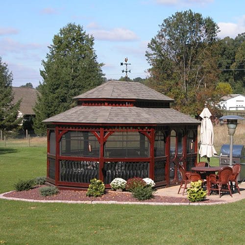 Oval Wood Gazebos