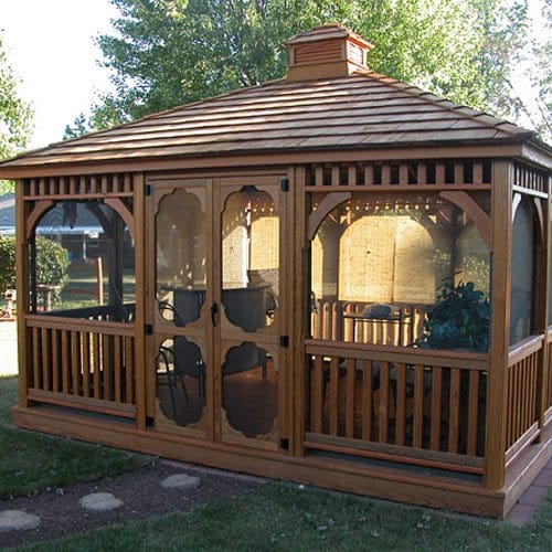 Rectangle Wood Gazebo