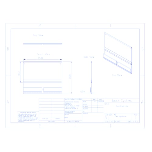 Spectrum Cube Sign Frame