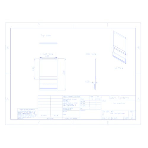 Spectrum Cube Slim Sign Frame