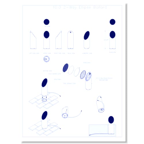 10.0 2-Way Ellipse Bollard
