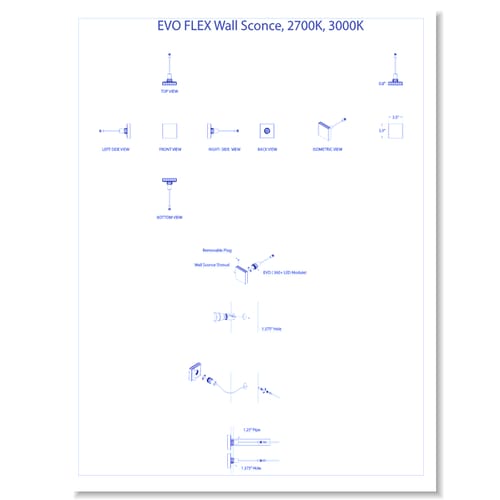 EVO Press Fit Wall Sconce