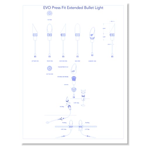 EVO Press Fit Extended Bullet Light