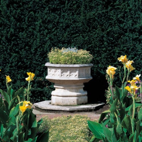 Gothic Jardiniere (A340) on Upper Base (A350) & Lower Base (A360)