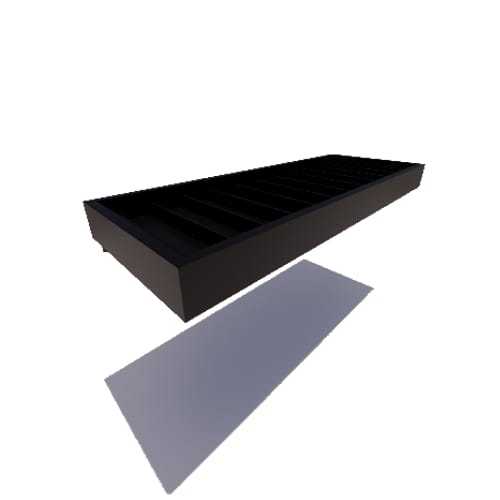 Cantilever Standard Metal Canopy With Pans, 8" Fascia