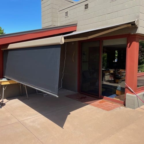 Retractable Fabric Awning