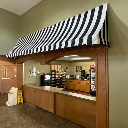 Concave Fabric Awning