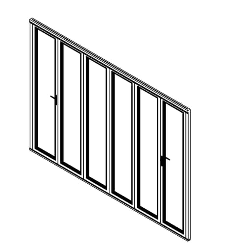 Signature - Aluminum - Double Swing Door - Upstand Track