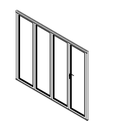preview of Signature - Aluminum - Left Swing Door - Flush Track
