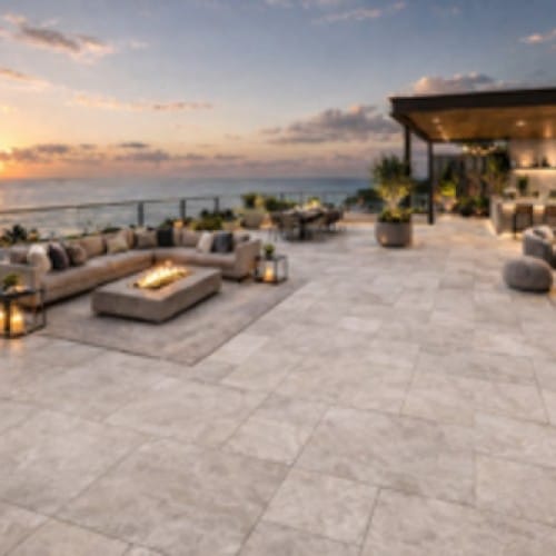 Travertine Shell 2cm Porcelain Paver – StoneTech Series preview 3