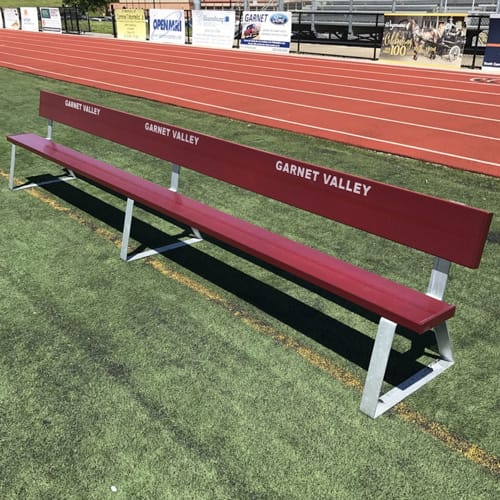Portable Team Bench with Backrest  preview 2