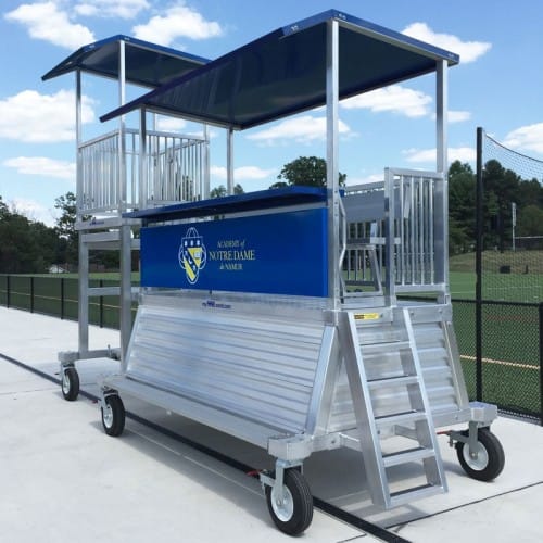 Portable 4' Elevated Press Box - Ultimate Media Package preview 3