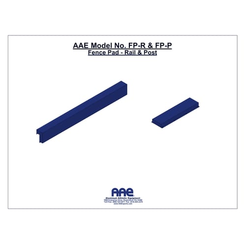 Fence Post and Rail Top Pad (FP-P-9/3)